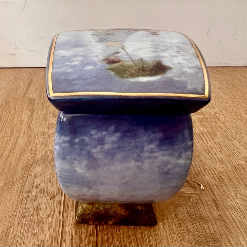 GOEBEL 'CLAUDE MONET' PORCELAIN TRINKET / JEWELRY BOX - ARTIS‎ ORBIS GERMANY VTG